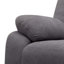 Canapé à deux places inclinable manuel avec confort ergonomique et revêtement en microfibre