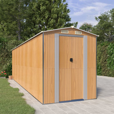 Remise de rangement traditionnelle en acier l 6,3 pi x P 19,88 pi