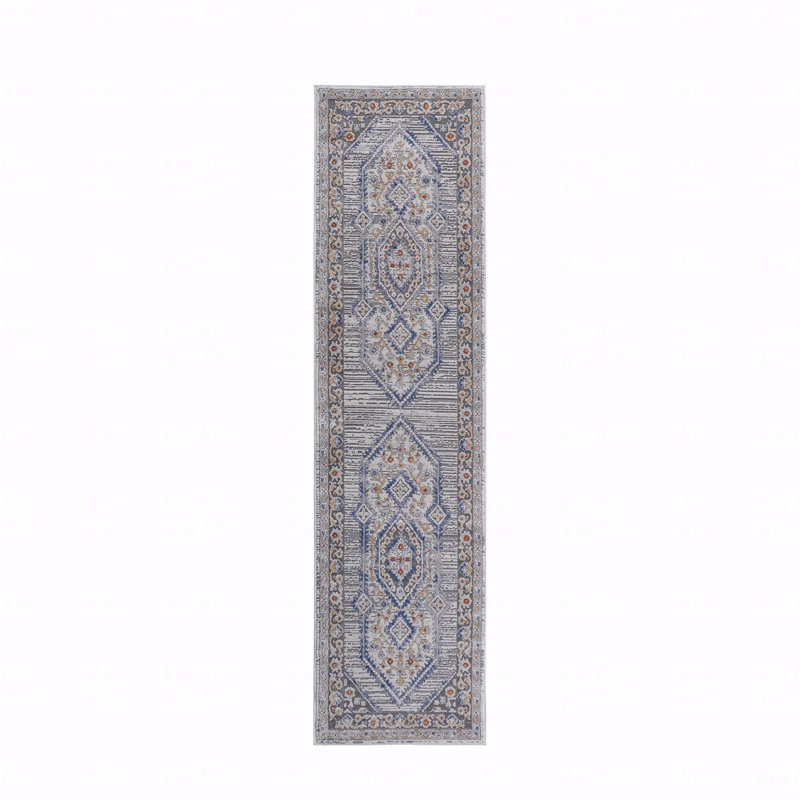 Bordered Non-Shedding Function Living Room Bedroom Dining Home Office Stylish And Stain Resistant Area Rug, Runner 2'2" x 8'