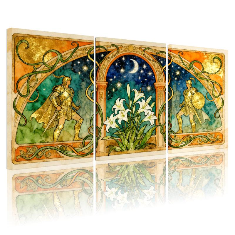 Ensemble de 3 reproductions d'art sur toile, "Fantastic & Sci-Fi", H 30 po x l 60 po