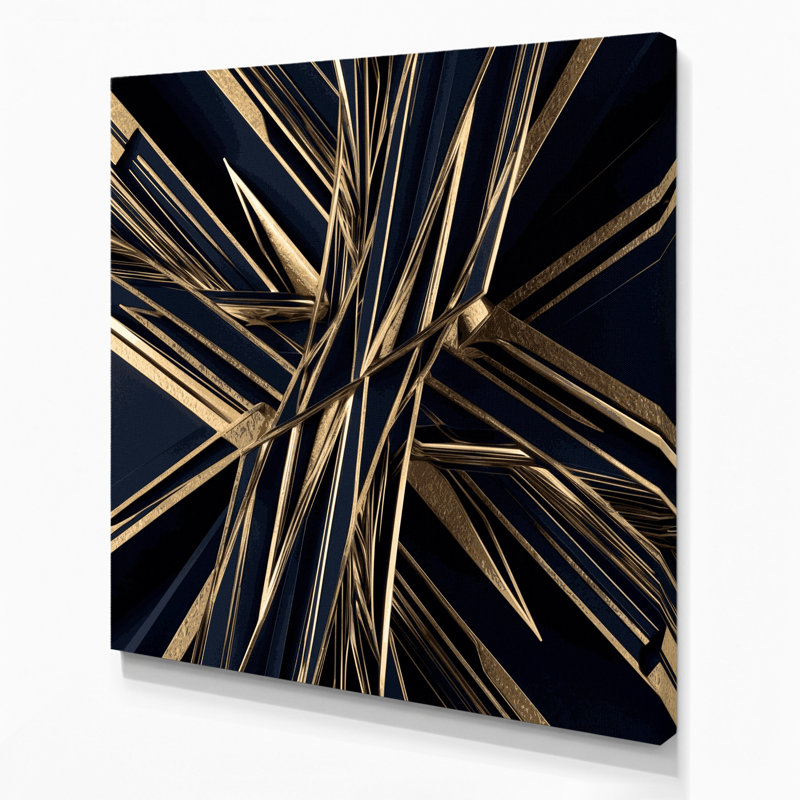 «Geometric Abstraction 46», art mural sur toile grise, H 16 po x l 16 po