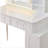 Modern Makeup Vanity Desk with LED Lights & Mirror