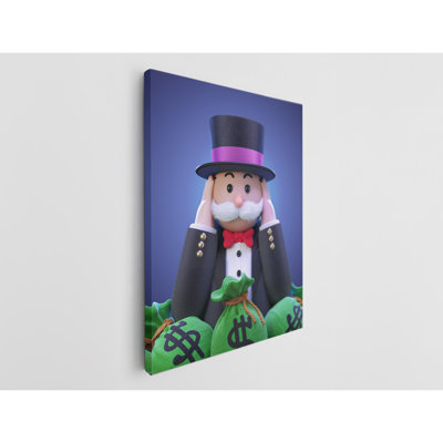 Mr. Monopoly Deaf Canvas Print