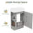 Treydon 18.6'' Single Bathroom Vanity with Ceramic Top-2142795407
