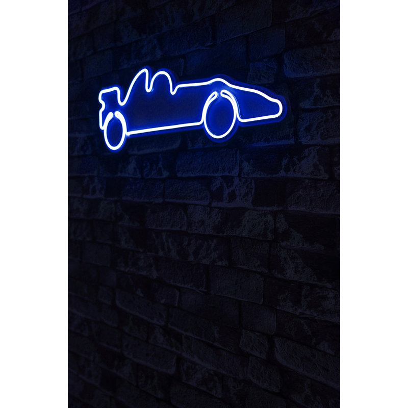 Flexible Blue LED Neon Strip Lights, 7.9 x 24.0 x 1.2 inches | IP67 Waterproof, PVC Foam Template | 12V DC, 36W Max, 240 Lumens, 3400K | Perfect for Home Decor, Parties, and Creative Lighting Solutions