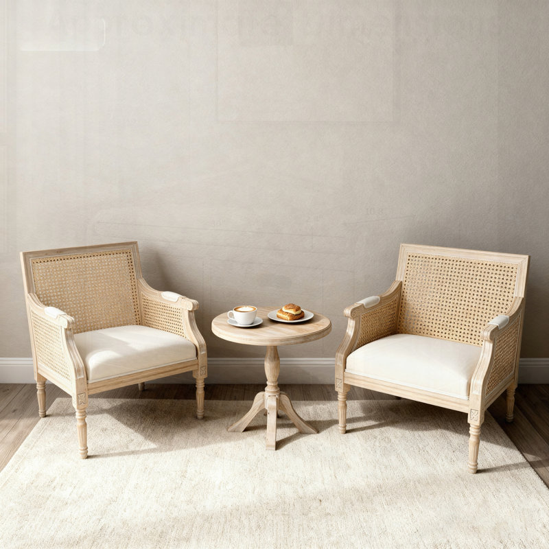Fauteuil d'appoint rétro en rotin rétro, parfait pour lire et se détendre dans les salons, les chambres et les balcons.