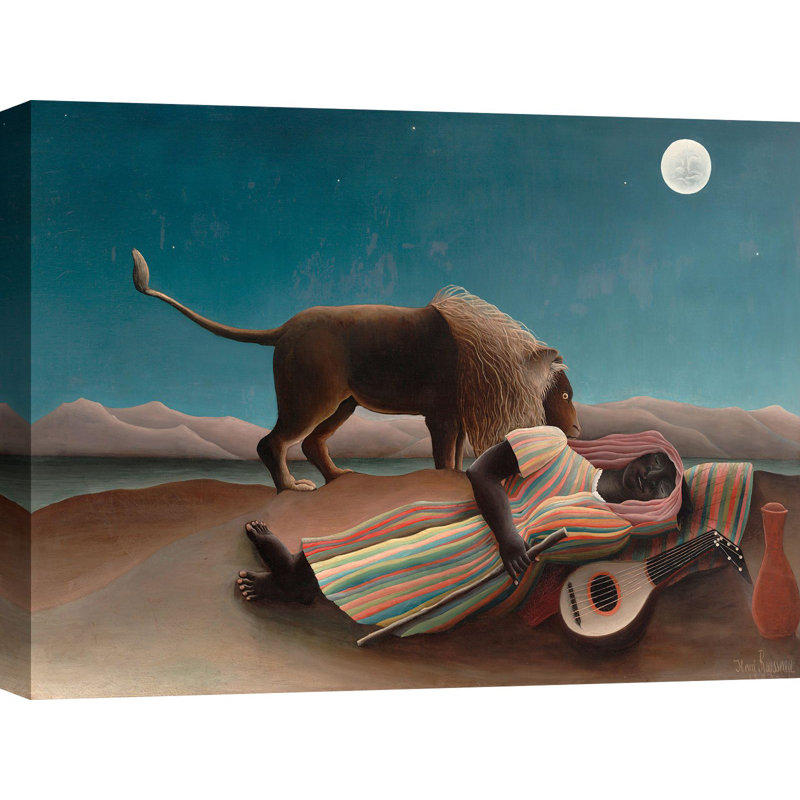 The Sleeping Gypsy by Henri Rousseau - Wrapped Canvas Print, 70cm H x 100cm W x 4cm D