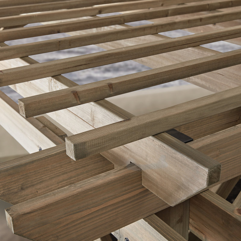 Somerville 14' x 10' Cedar Wood Pergola with USB Ports