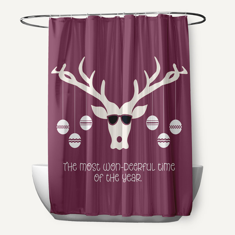 Rideau de douche Ireka par E by Design, Fleur de la Passion