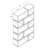Wilmette 65.25"H Geometric Display Bookcase
