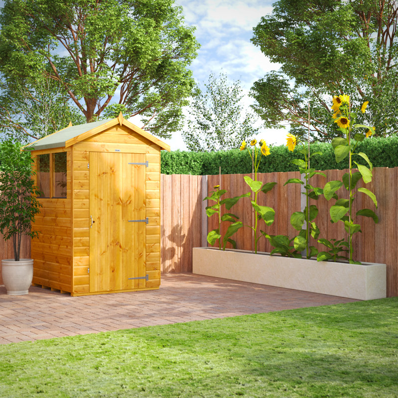Powersheds 4 x 4ft Timber Tongue & Groove Garden Shed
