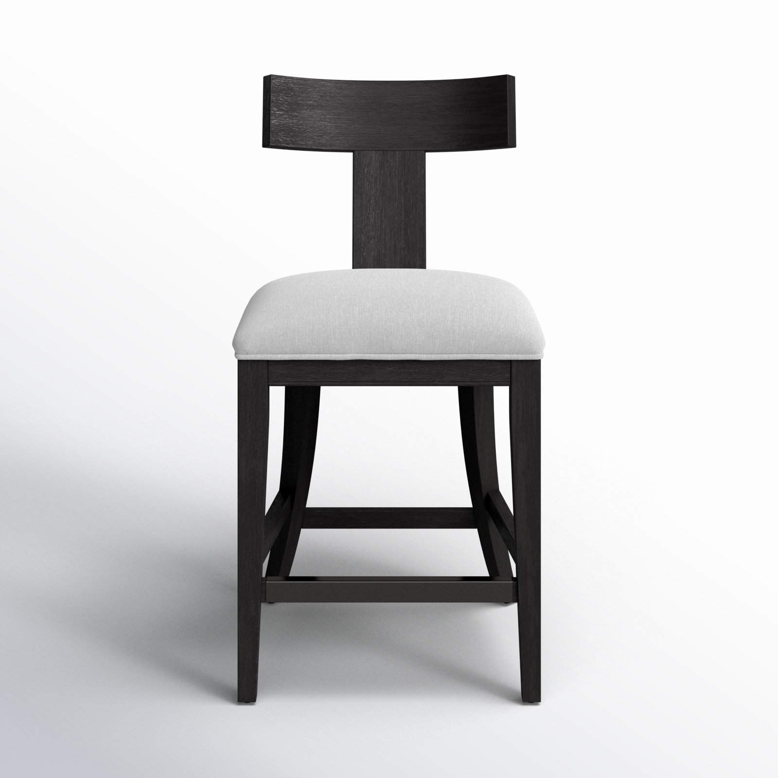 Yasmina 26" Bar Stool, Charcoal Black