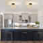 Luminaire de plafond en cristal Katona, plafonniers semi-encastrés modernes pour couloir, plafonniers pour cuisine, entrée de salle de bain (argent)-1441299218