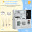 AIYAPLAY Play Kitchen Kid Kitchen Chalkboard Sink Ages 3-8 Years White