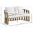 Hemera Olefin Fabric Outdoor Patio Loveseat-793766688