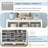 Shoe Cabinet | 24 Cubby Contemporary Curved Base | Off-White Versatile Sideboard | Particle Board | Hallway