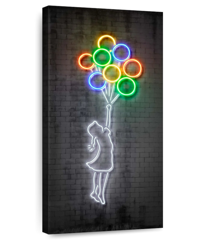 Flying Balloons, 24" H x 12" W