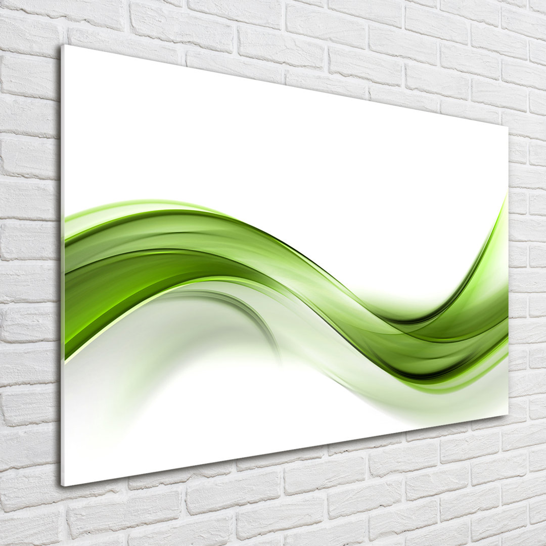 Glasbild Green Wave