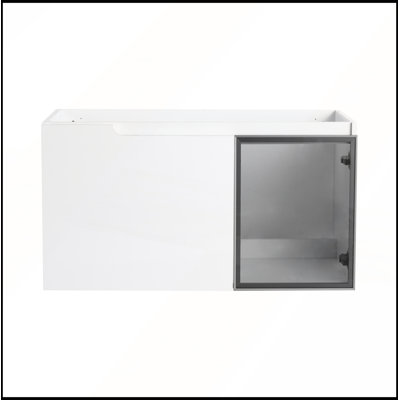 Meuble-lavabo mural 36 po avec portes à fermeture douce
