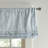 Floral Jacquard Room Darkening Tailored 50" Window Valance in Light Blue