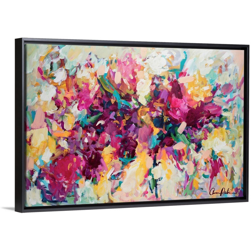 "Invitation", reproduction d'art sur toile par Amira Rahim, Toile avec cadre photo, H 13,25 po x l 19,25 po, Noir