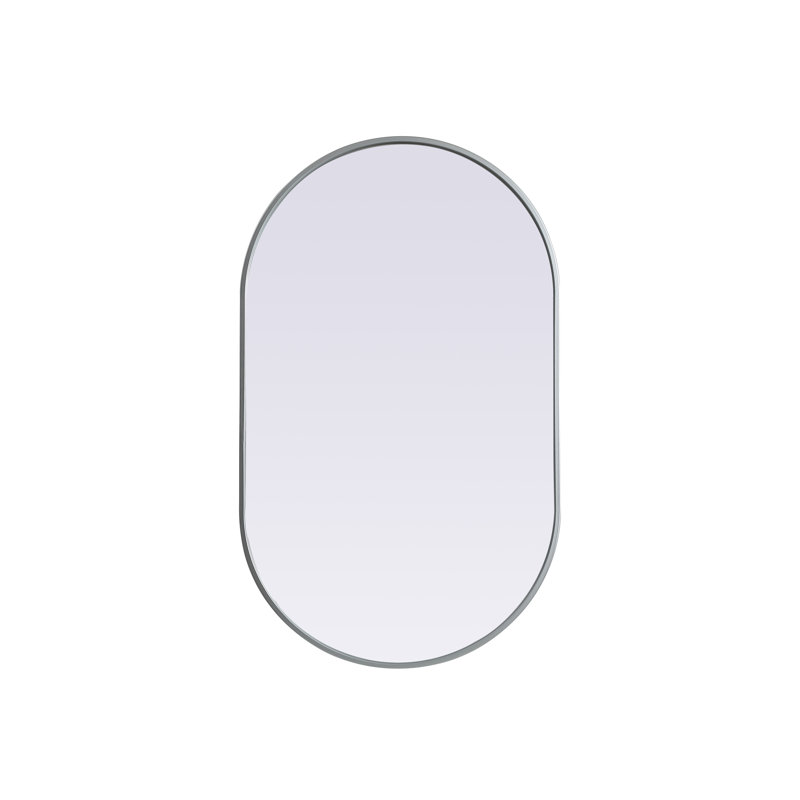 Miroir mural Sabine, Argent, 40 po x 24 po
