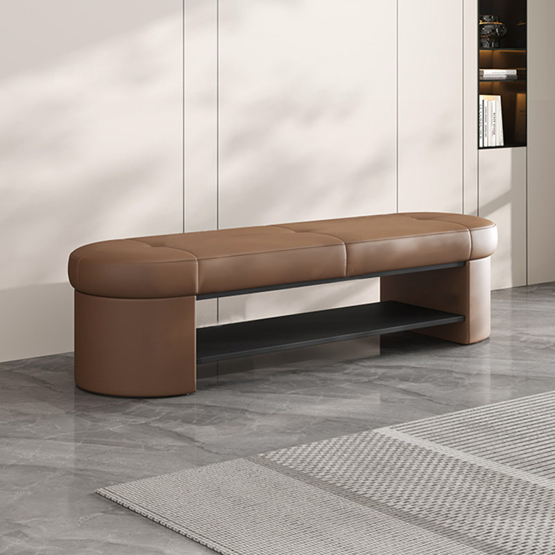 Banc avec revêtement, Brun