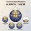 Panneau de vitrail 12 "H Divine Cross-737979860
