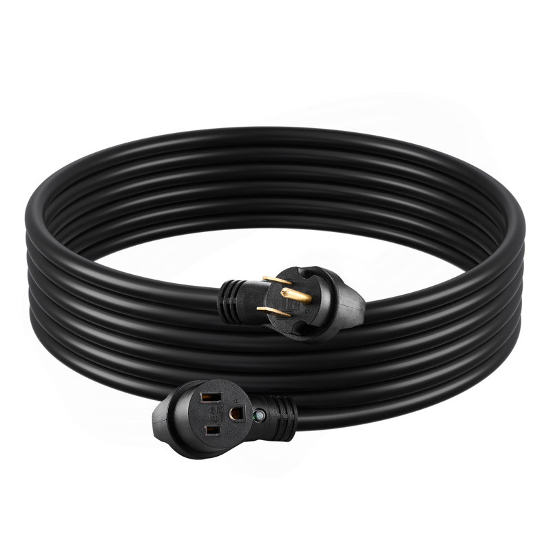 Rallonge de générateur 50A 25 pi 250V NEMA 6-50P à 6-50R 12500W