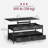 Lift Top Coffee Table with Storage Drawers-2113431209