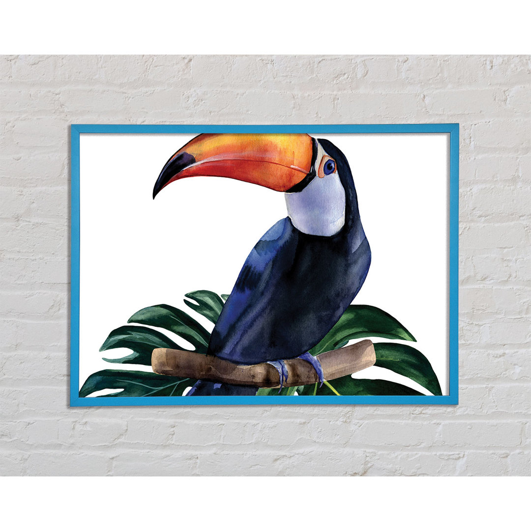 Palm Leaf Toucan - Einzelner Bilderrahmen Kunstdrucke