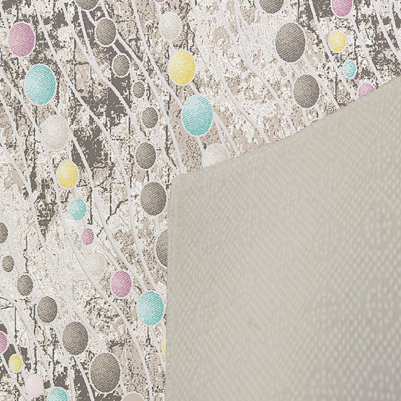 Tapis tissé élégant, 100% polyester, hauteur des poils: 0,3 po | Antibactérien et antidérapant, impression numérique 3D | Lavable à la machine, parfait pour la décoration intérieure, le salon et la chambre à coucher