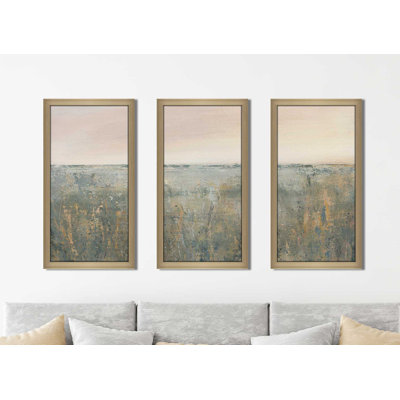 «Sunset Marsh», reproduction de peinture à l'acrylique à multiples images