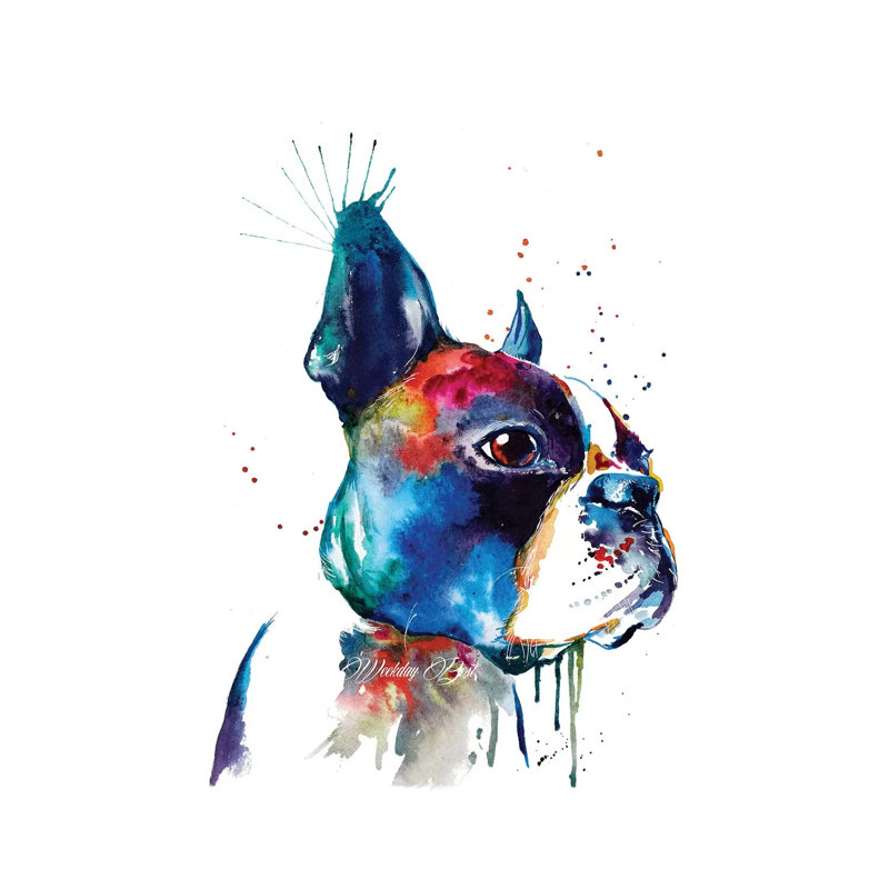 Boston 1 Piece Wrapped Canvas Painting, 20.32 cm H x 30.48 cm W