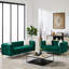 Ensemble de canapé chesterfield Mid-Century en velours avec capitonnage et pieds en métal-900735387