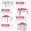 11 pi. X 11 pi Pavillon de jardin portatif avec moustiquaire-101209000