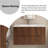 36'' Wall-Mounted Single Bathroom Vanity With Integrated Ceramic Top-1071979347