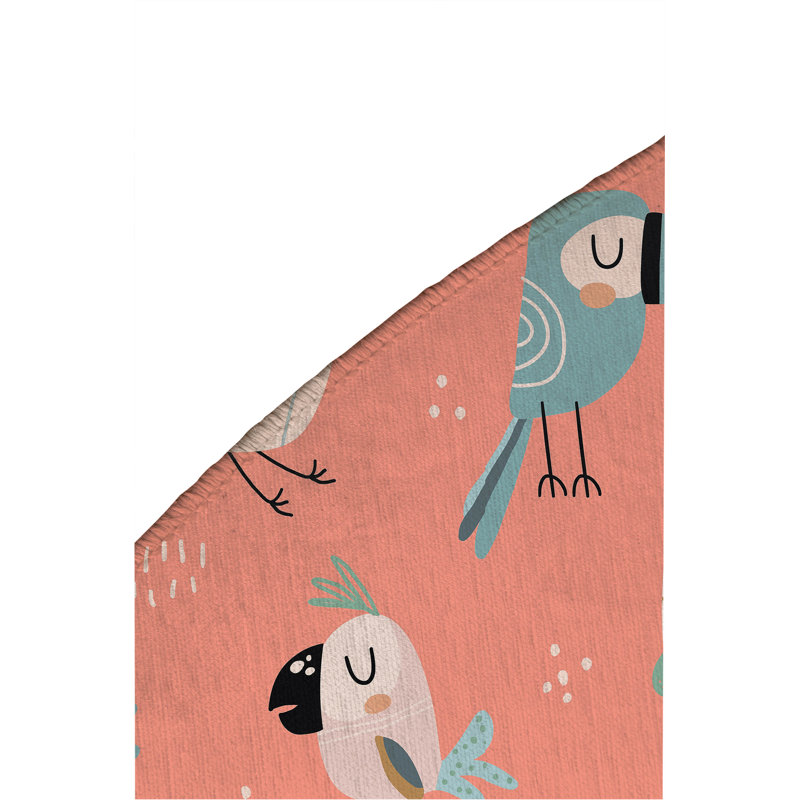Tapis de jeu pour enfants Ol Birds, Rond 5 pi