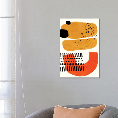 Mid Century Smile by EnShape - Wrapped Canvas Print