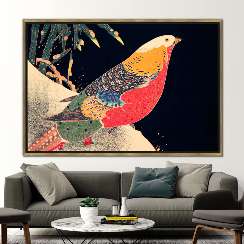 1 Piece Wall Art on Canvas, 80 cm H x 110 cm W, Framed Print without Mat, Gold