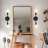 Modern Industrial Iron Armed Wall Sconce