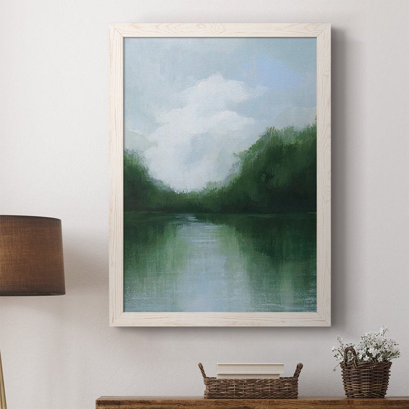Barbur Mossy Reflections II, Blanc, H 37,5 po x l 27,5 po x P 1 po