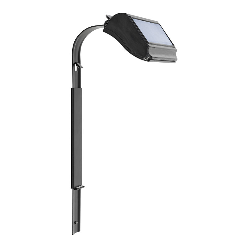 Black Solar LED Lamp with Extender for Lawn Signs