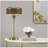 17" Mercury Glass Table Lamp Gold See below
