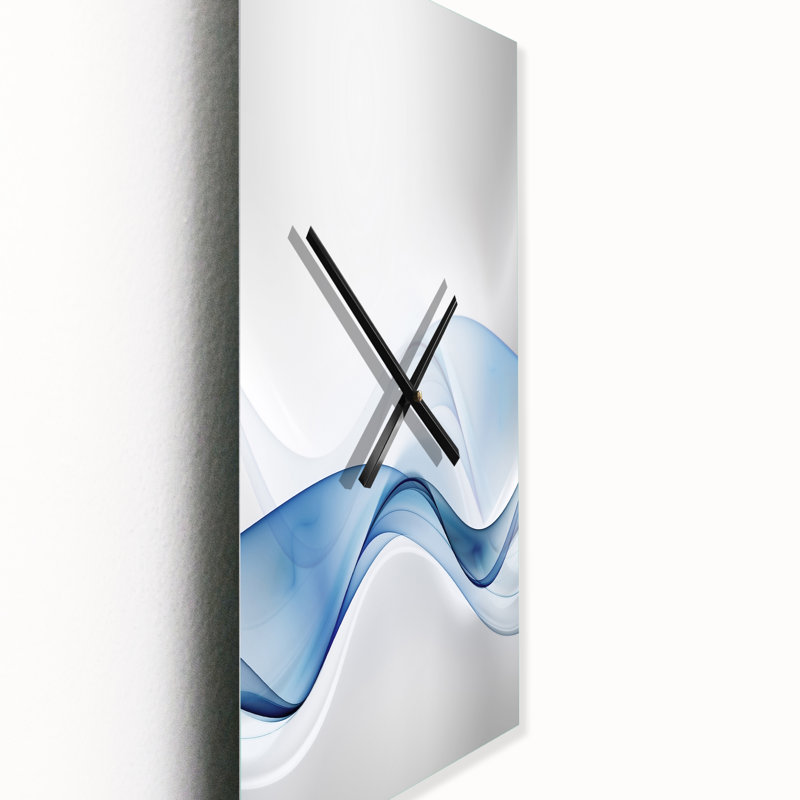 3D Wave of Water Splash - Modern Wall Clock, Small