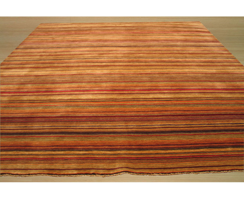 Tapis rouge en laine tissé à plat Lush, Rectangulaire 4 pi x 6 pi