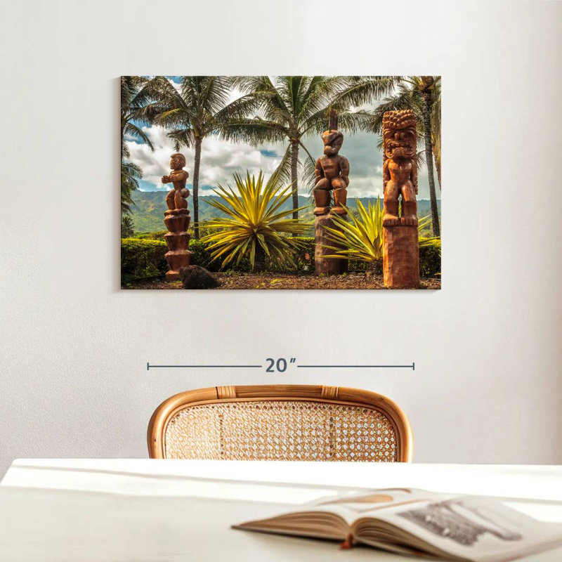 Lilie Hawaii Tiki Statues, 16" H x 24" W