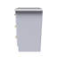 Fully Assembled Lenae 3 Drawer Bedside Table
