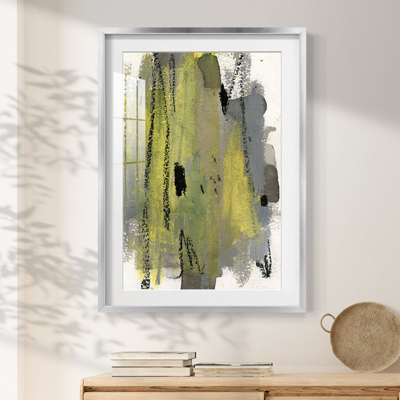 «LoftPastelI», reproduction encadrée, Argent argent, H 28,5 po x l 20,5 po