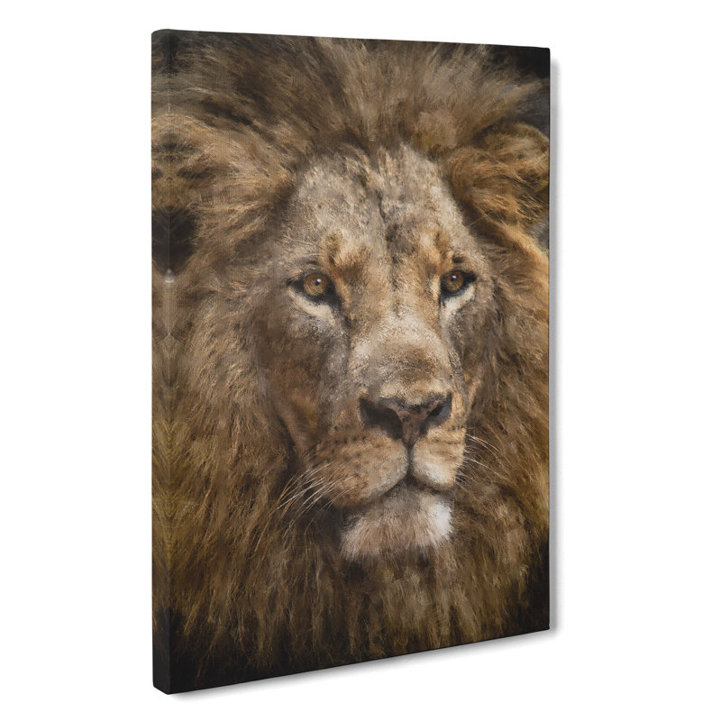 Face Of A Lion - Wrapped Canvas, 76cm H x 50cm W x 3cm D